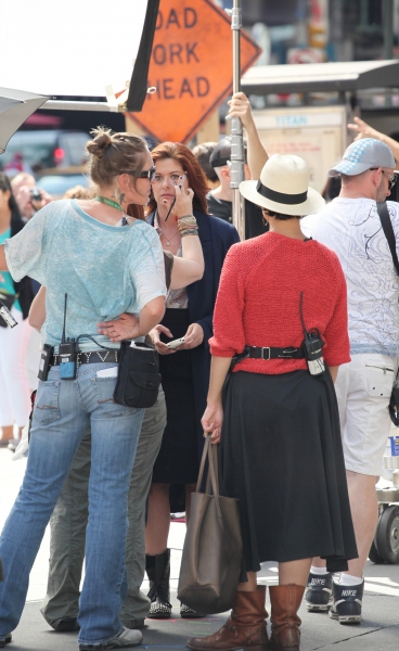 Photo Coverage Exclusive: On the Set of SMASH with Debra Messing, Christian Borle and More!  Image