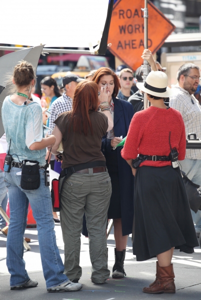 Photo Coverage Exclusive: On the Set of SMASH with Debra Messing, Christian Borle and More!  Image