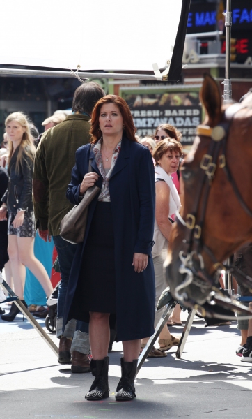 Photo Coverage Exclusive: On the Set of SMASH with Debra Messing, Christian Borle and More!  Image