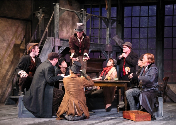  (center) Robbie Collier Sublett as the Artful Dodger, Ã‚ a young pickpocket, show Photo