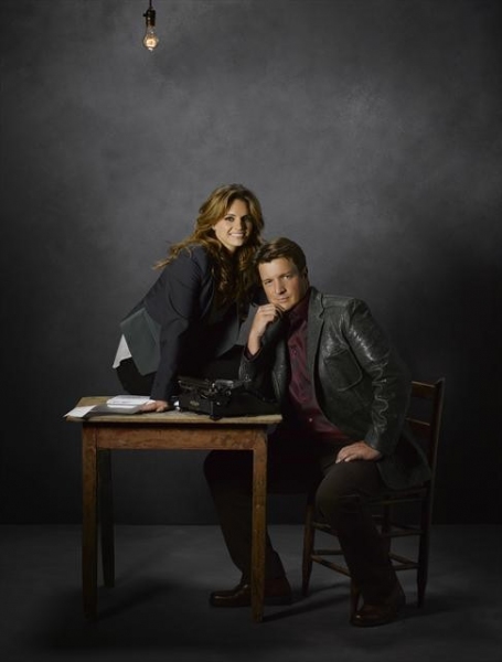  Stana Katic as NYPD Detective Kate Beckett and Nathan Fillion as Rick Castle Photo