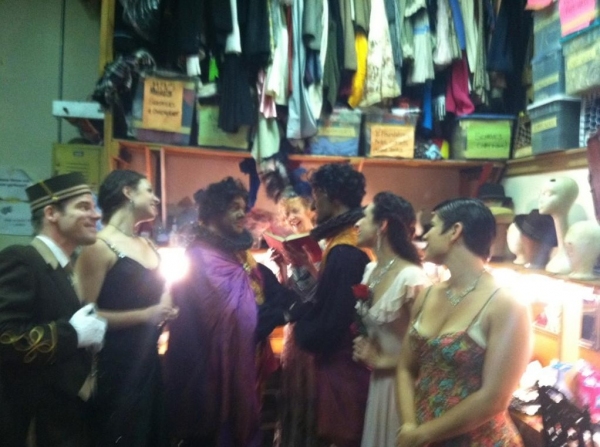 Photo Flash: Saturday Intermission Pics, Sept 15 - CHAPLIN, EVITA, Perez Hilton in NEWSical and More!  Image