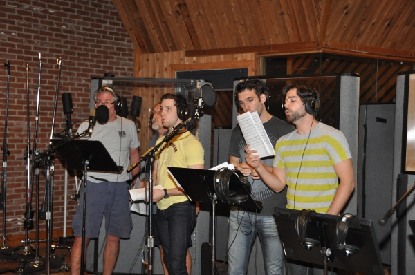 Photo Exclusive: Michael Cerveris, Elena Roger, Max von Essen and EVITA Cast Sing 'Carols For A Cure'  Image