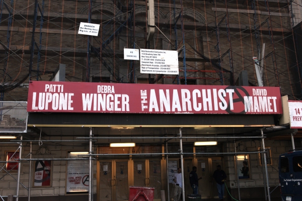 Photo Coverage: THE ANARCHIST Marquee and Golden Theatre Renovation Image