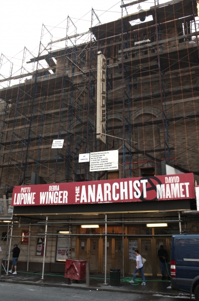 Photo Coverage: THE ANARCHIST Marquee and Golden Theatre Renovation Image