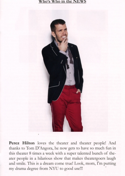 Photo Coverage: Perez Hilton Opens in NEWSical The Musical Image