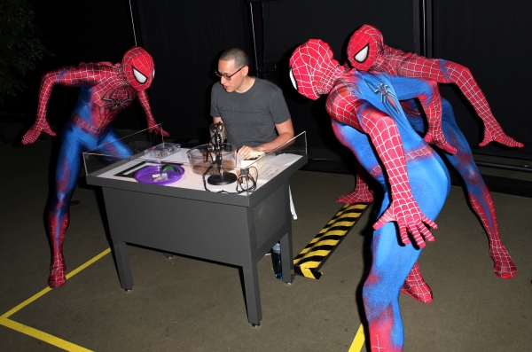 Photo Coverage: SPIDER-MAN Cast Visits 'Spiders Alive!' Exhibit Image