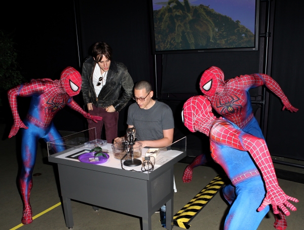 Photo Coverage: SPIDER-MAN Cast Visits 'Spiders Alive!' Exhibit Image