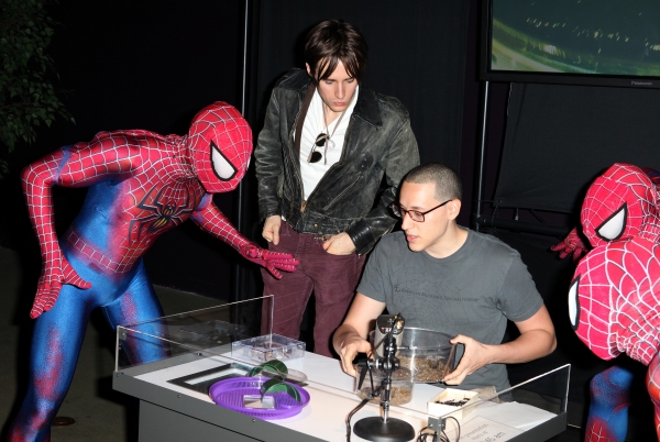 Photo Coverage: SPIDER-MAN Cast Visits 'Spiders Alive!' Exhibit Image