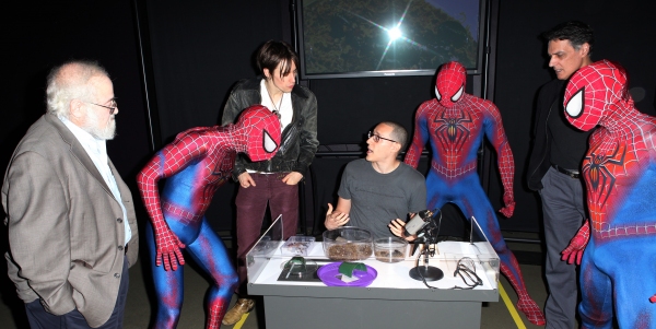 Photo Coverage: SPIDER-MAN Cast Visits 'Spiders Alive!' Exhibit Image