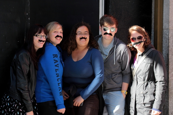 Photo Coverage: Matthew Saldivar, Dave Barry and PETER AND THE STARCATCHER Fans Celebrate Stache Day! Image