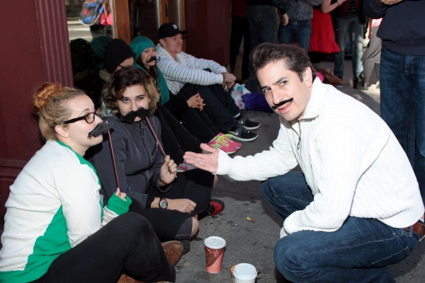 Photo Coverage: Matthew Saldivar, Dave Barry and PETER AND THE STARCATCHER Fans Celebrate Stache Day! Image