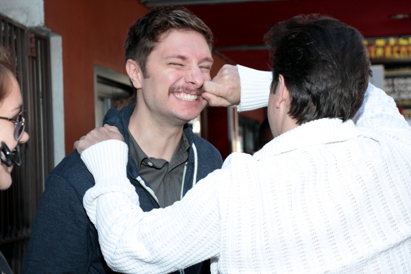 Photo Coverage: Matthew Saldivar, Dave Barry and PETER AND THE STARCATCHER Fans Celebrate Stache Day! Image