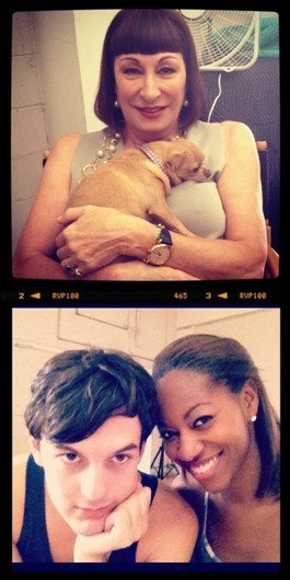 Photo Flash: Anjelica Houston and Wesley Taylor Spotted on the Set of NBC's SMASH! Image