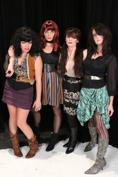 The women of New Line Theatre's "Bloody Bloody Andrew Jackson." From left to right, S Photo