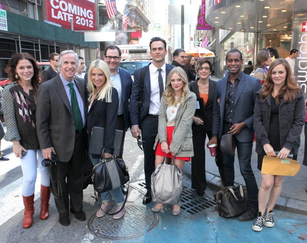 Photo Exclusive: Cheyenne Jackson, Henry Winkler and THE PERFORMERS Cast Takes Times Square! Image