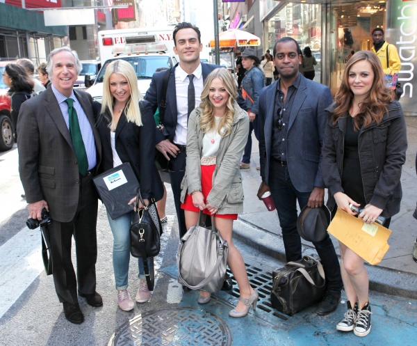 Photo Exclusive: Cheyenne Jackson, Henry Winkler and THE PERFORMERS Cast Takes Times Square! Image
