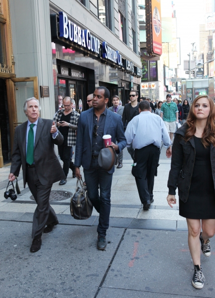 Photo Exclusive: Cheyenne Jackson, Henry Winkler and THE PERFORMERS Cast Takes Times Square! Image