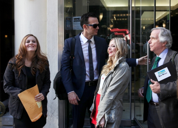 Photo Exclusive: Cheyenne Jackson, Henry Winkler and THE PERFORMERS Cast Takes Times Square! Image