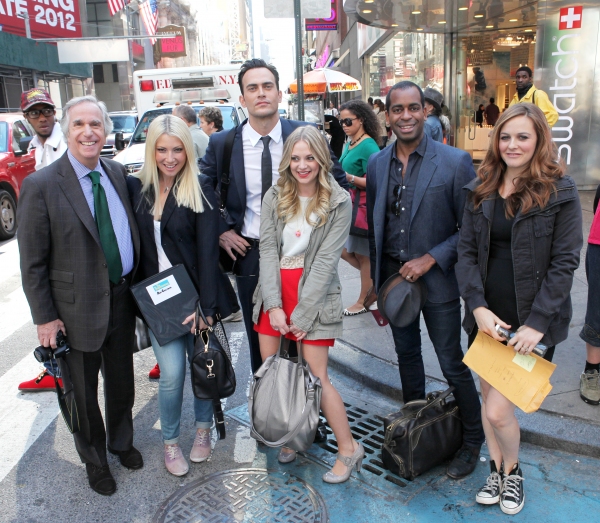 Photo Exclusive: Cheyenne Jackson, Henry Winkler and THE PERFORMERS Cast Takes Times Square! Image