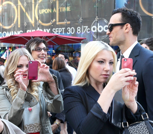 Photo Exclusive: Cheyenne Jackson, Henry Winkler and THE PERFORMERS Cast Takes Times Square! Image