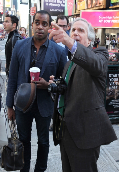 Photo Exclusive: Cheyenne Jackson, Henry Winkler and THE PERFORMERS Cast Takes Times Square! Image