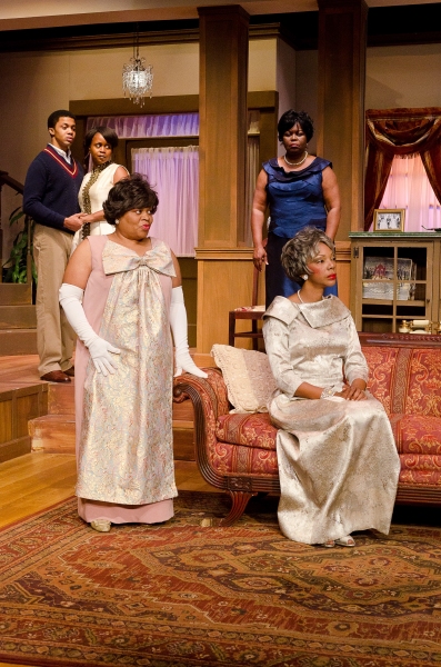 L to R: Derrick Brent II as Bobby Green, Florence Garvey as Lillie Campbell Jackson,  Photo