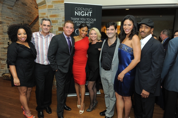 Cast member Kimberly Hebert Gregory, Geffen Artistic Director Randall Arney and cast  Photo