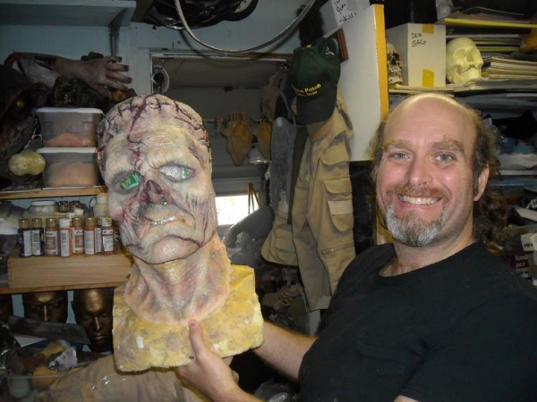  Phil Nichols with his Creature Make-Up. Photo
