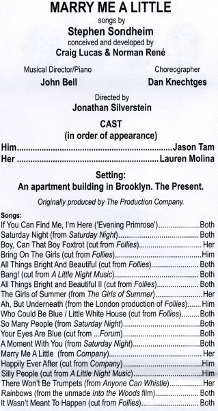 Photo Coverage: Inside Opening Night of MARRY ME A LITTLE- Curtain Call! Photo Coverage: Inside Opening Night of MARRY ME A LITTLE- Curtain Call! Image