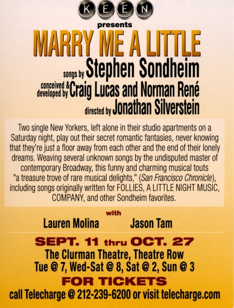 Photo Coverage: Inside Opening Night of MARRY ME A LITTLE- Curtain Call! Image