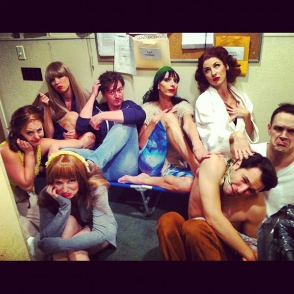 Photo Flash: Saturday Intermission Pics, Oct 6 - Perez Hilton's Last NEWSical Shot, ANYTHING GOES' First Tour Pic and More! Image