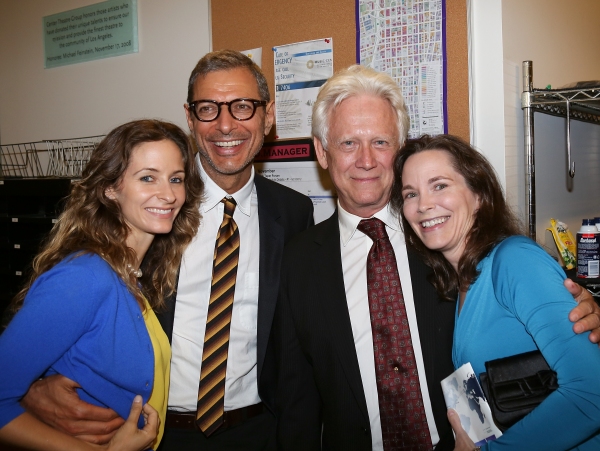 From left, Emilie Livingston, actor Jeff Goldblum, actor Bruce Davison and Michele Co Photo