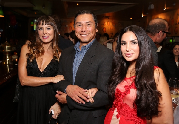 From left, actress Sandra Vidal, cast member Gregory Cruz and Saye Yabandeh during th Photo