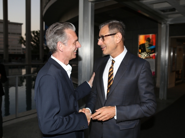 From left, CTG Artistic Director Michael Ritchie and actor Jeff Goldblum talk during  Photo