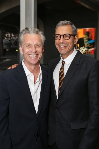From left, CTG Artistic Director Michael Ritchie and actor Jeff Goldblum pose during  Photo