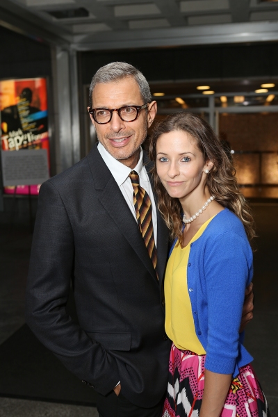 From left, Jeff Goldblum and Emilie Livingston pose during the arrivals for the openi Photo