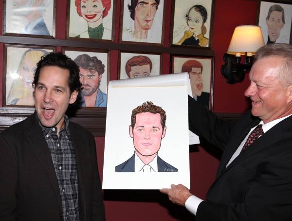 Photo Coverage: GRACE's Michael Shannon, Ed Asner and Paul Rudd Get Sardi's Caricatures! Image