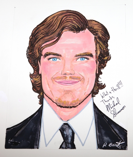 Photo Coverage: GRACE's Michael Shannon, Ed Asner and Paul Rudd Get Sardi's Caricatures! Image