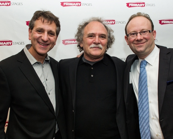 Playwright WILLY HOLTZMAN (center) with Primary Stages Managing Director ELLIOT FOX ( Photo