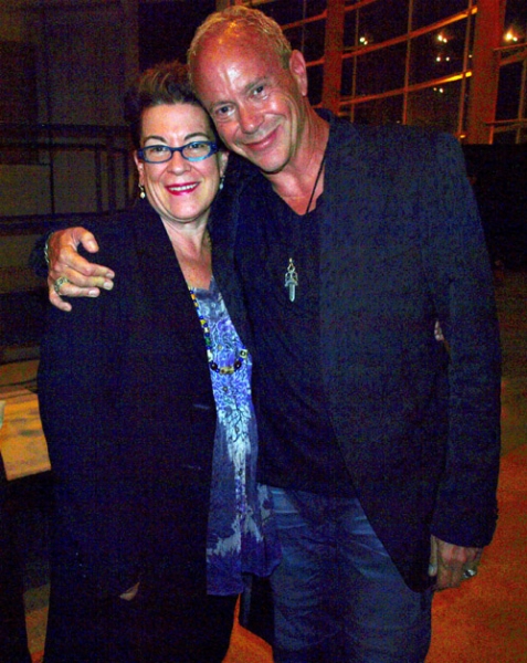 ) Arena Stage Artistic Director Molly Smith and playwright-director Randy Johnson  Photo