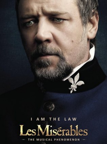 Photo Flash: Second LES MISERABLES Film Poster Revealed Featuring Russell Crowe as 'Javert' !  Image