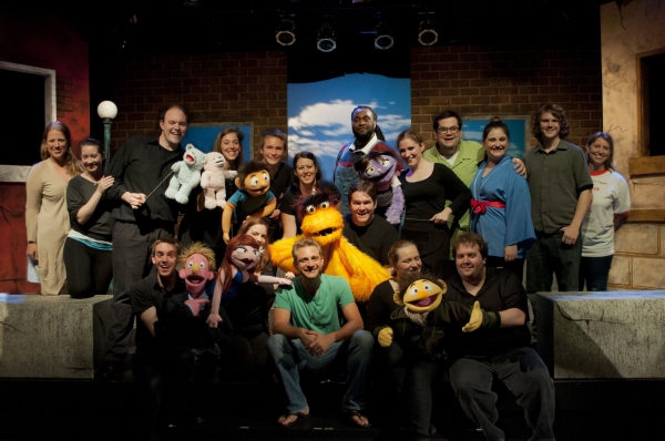 Photo Flash: Red Branch Theatre's AVENUE Q Cast Gets Surprise Visit from Show's Composer Jeff Marx Image