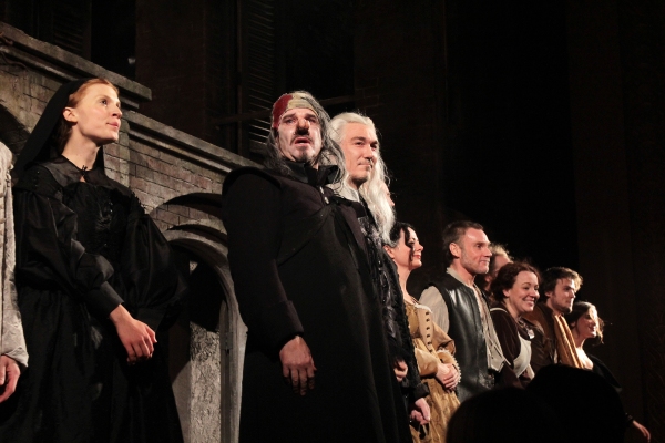 Clemence Poesy, Douglas Hodge, Patrick Page and the cast of Cyrano de Bergerac Photo
