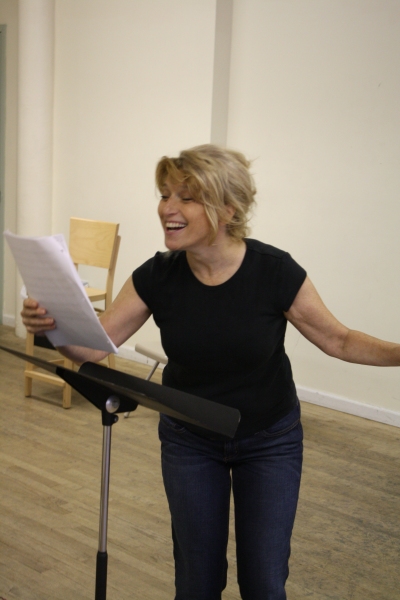 Liz Larson rehearses "Get Away From It All" Photo