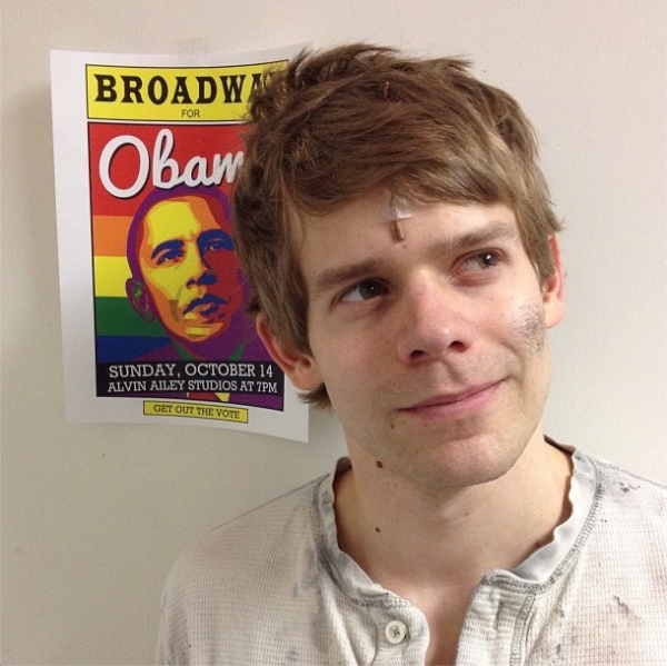 Photo Flash: Saturday Intermission Pics, Oct 13 - EVITA Mustaches, ONCE Pumpkins and More! Image