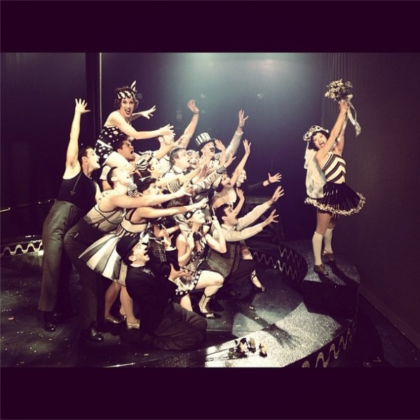 Photo Flash: Saturday Intermission Pics, Oct 13 - EVITA Mustaches, ONCE Pumpkins and More! Image