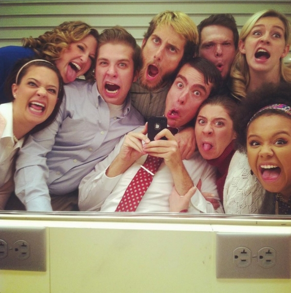 Photo Flash: Saturday Intermission Pics, Oct 13 - EVITA Mustaches, ONCE Pumpkins and More! Image