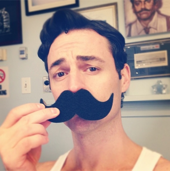 Photo Flash: Saturday Intermission Pics, Oct 13 - EVITA Mustaches, ONCE Pumpkins and More! Image