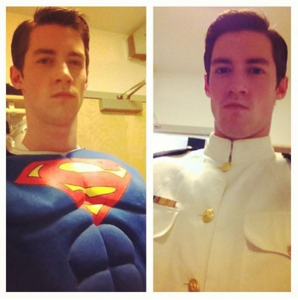 Photo Flash: Saturday Intermission Pics, Oct 13 - EVITA Mustaches, ONCE Pumpkins and More! Image